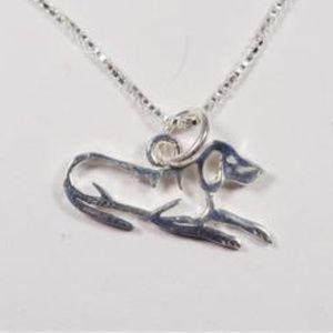 STERLING SILVER BEAGLE DOG PET ANIMAL NECKLACE